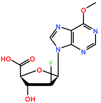 (image for) MC080218 2-Deoxy-2-fluoro-5-carboxy-ß-D-arabinofuranosyl-6-methoxyadenine